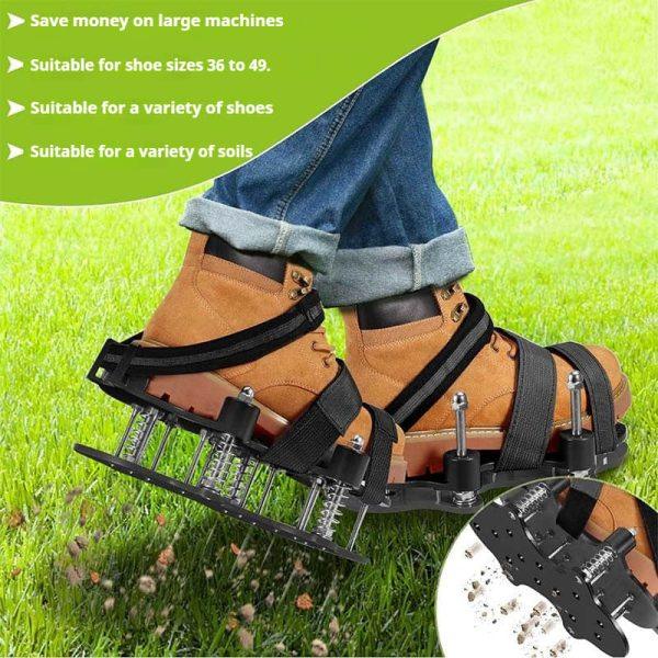 Double Layer Lawn Aerator Shoes for Grass - Image 3